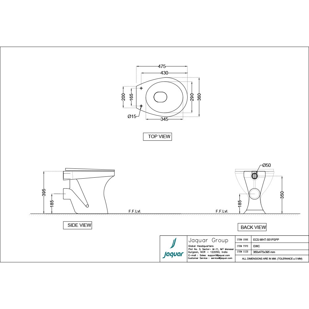 PTrap Commode Seat Price with Fixing Accessories Essco