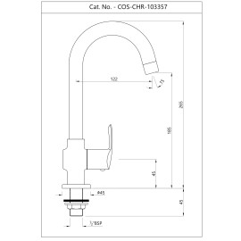 Sink Cock with Swinging Spout