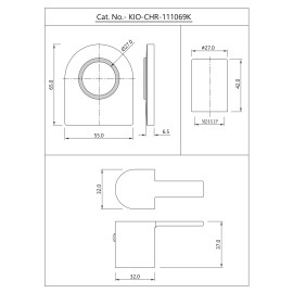 Exposed part kit of Concealed Stop Cock