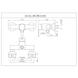 Single Lever Exposed Shower Mixer