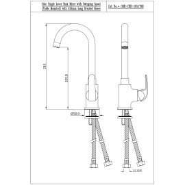 Sink Mixer with Swinging Spout