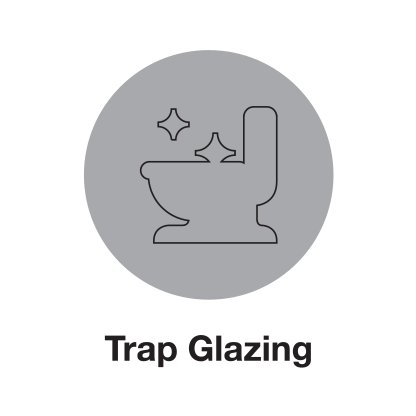 Trap glazzing