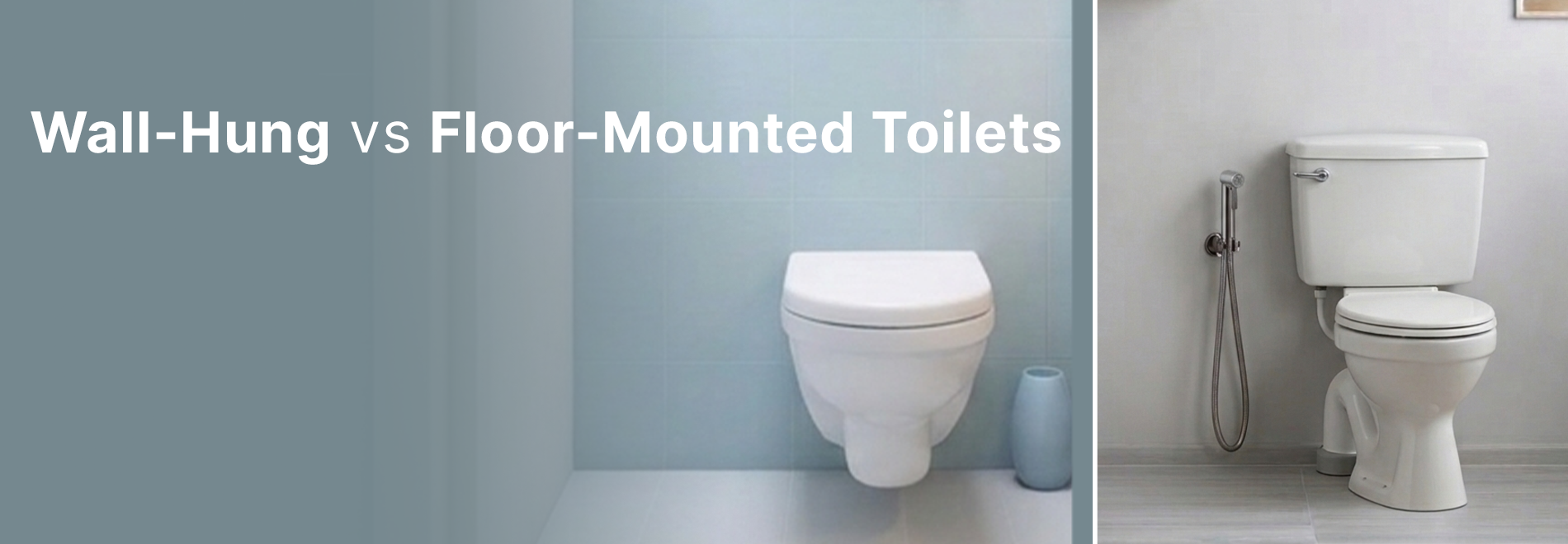 Wall hung vs Floor mounted toilets