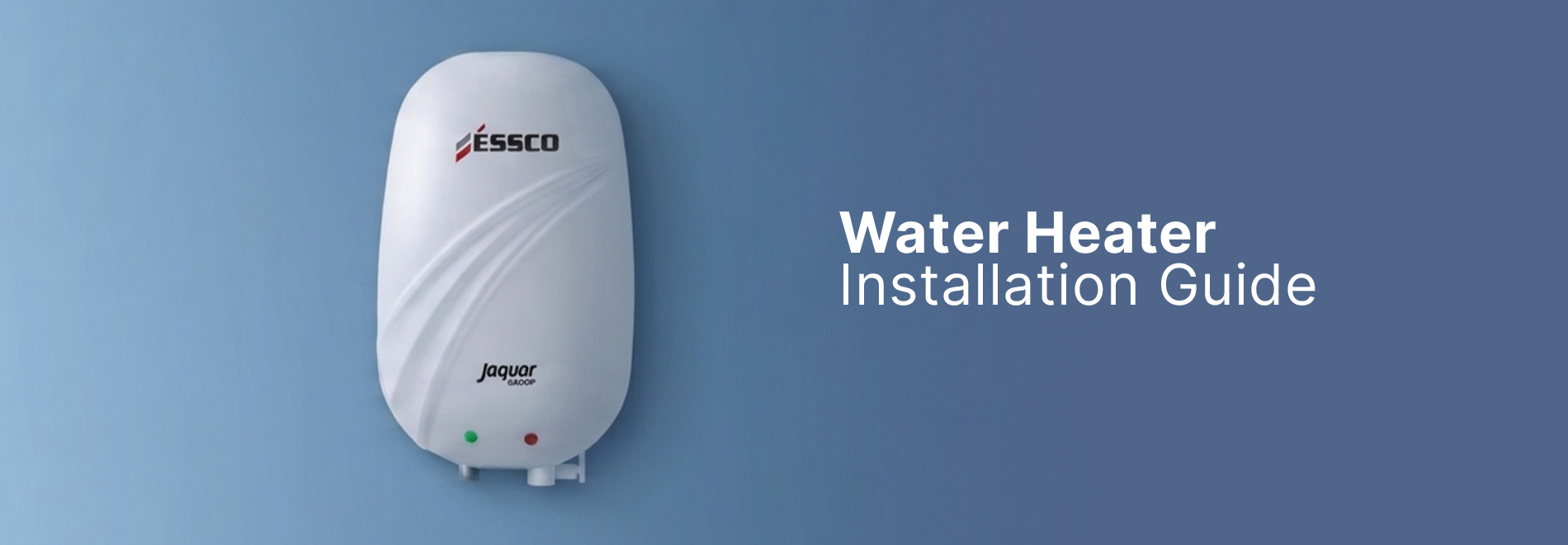 Water heater installation guide