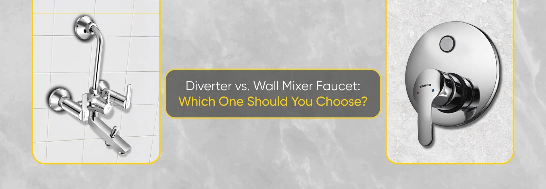 Diverter vs. Wall Mixer Faucet: Which One Should You Choose?